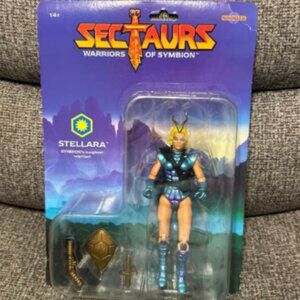 NIB Sectaurs Warriors of Symbion Stellara figure by Nacelle Rerelease New in Box
